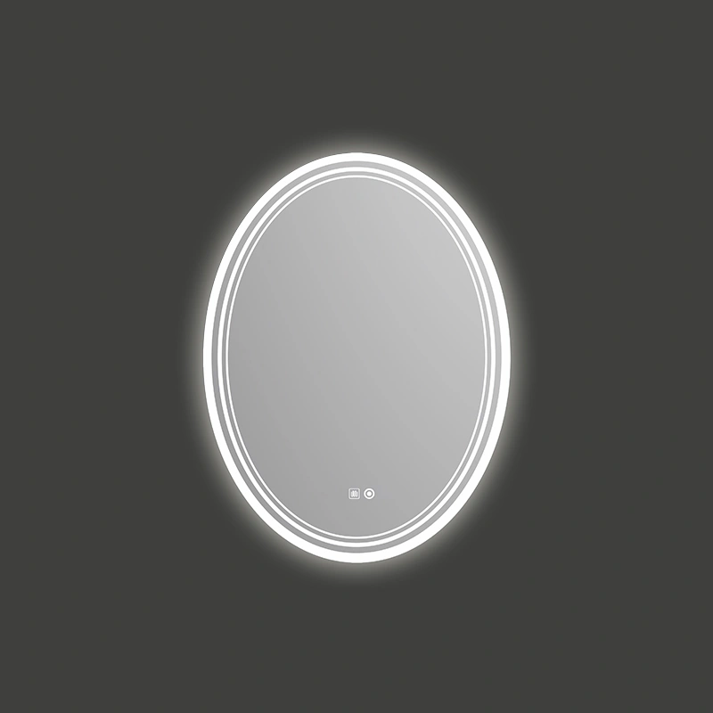 Mosmile Wall Anti-fog Oval Bathroom Mirror with LED Light